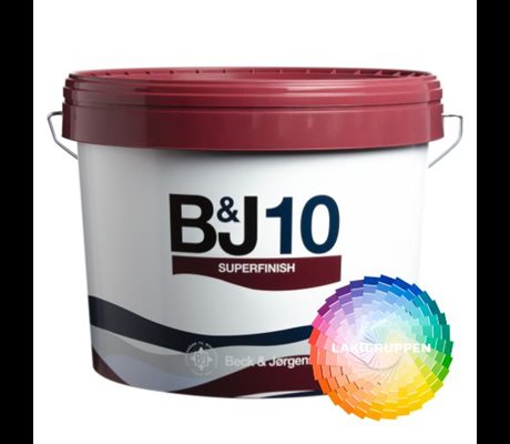 B&J 10 Superfinish Vægmaling Efter Farvekode
