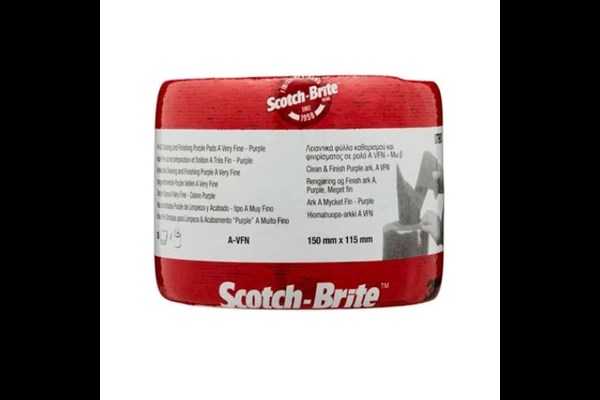 3M Scotch-Brite Clean & Finish rulle, 150 mm x 115 mm, meget fin