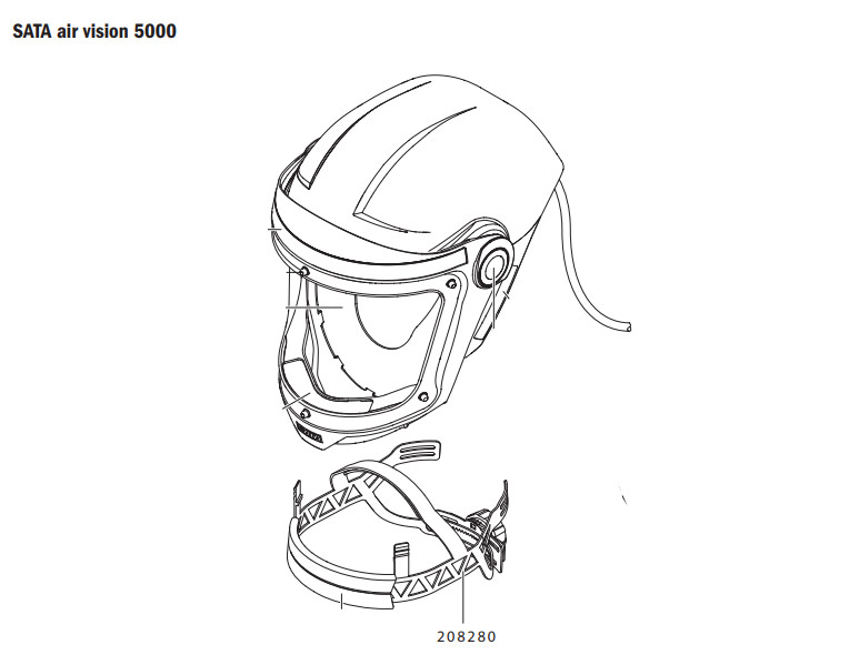 Komplet Hovedrem Til Air Vision 5000