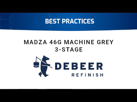 Mazda 46G Machine Grey 3-Stage med Debeer WaterBase 900+