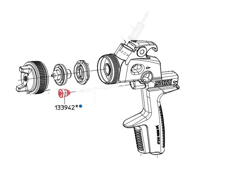 Pakningsholder til Sata 3000