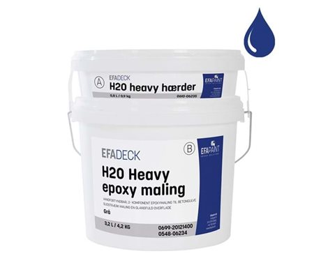 Efadeck H2O Heavy Epoxy Maling Grå