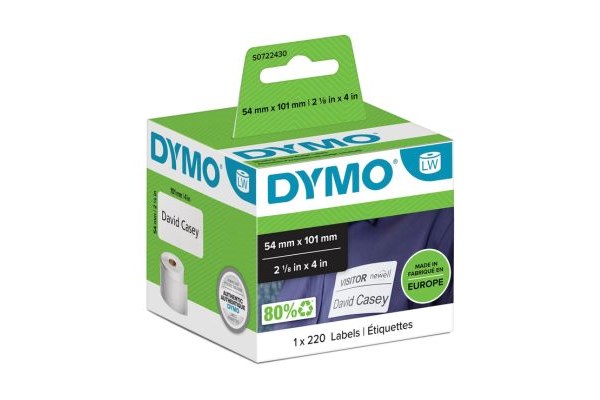 Dymo 99014 LabelWriter Shipping Etiket 54 x 101mm Sort på Hvid