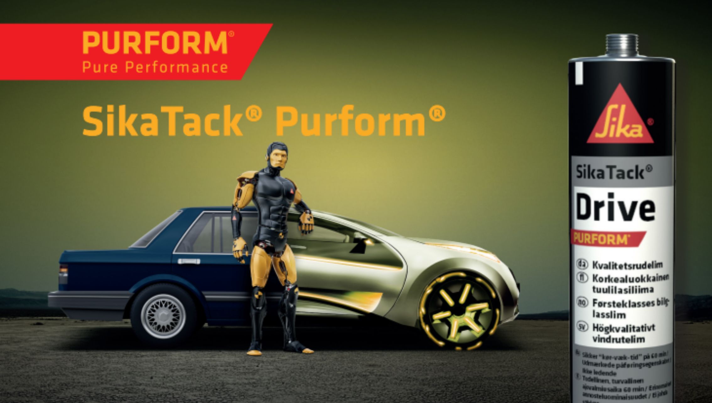 SikaTack Purform Drive Arbejdsmiljøvenlig Rudelim