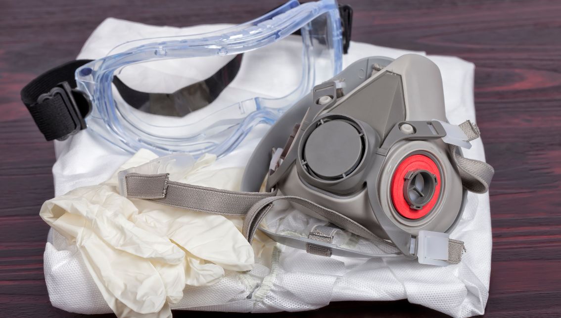 Beskyttelse mod skadelig lak støv støj