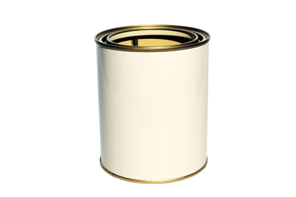 Empty Tin White 3,5 Liter