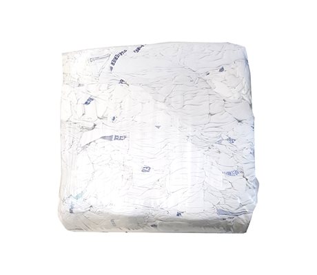 Hvide Klude, Vasket, Bomuld/Polyester, 10 Kg