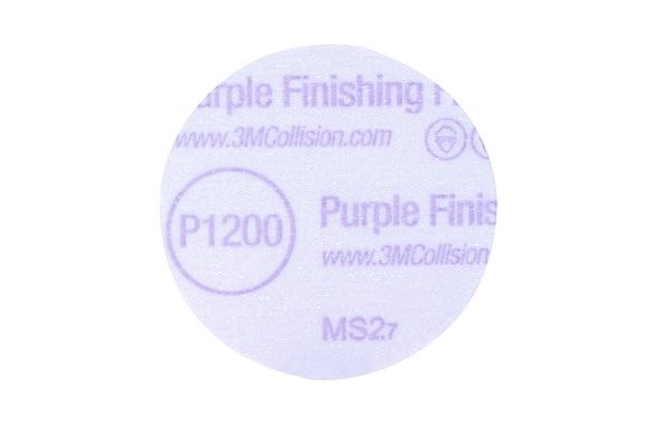 3M Hookit Purple Finishing Film Disc 76mm P1200